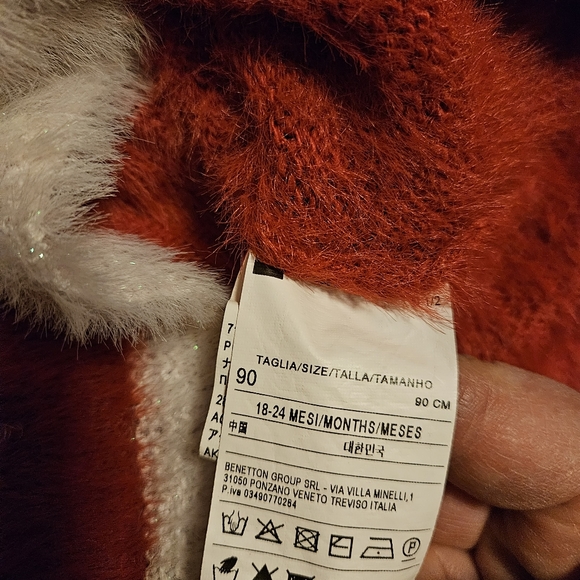 United Colors of Benetton Toddler soft red Christmas dress - Picture 8 of 12